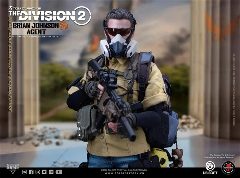 1/6 SoldierStory SSG-005 US. Player Game Division 2 Agent Man Johnson Deluxe Version Full Set Moveable Action Figure For Fans