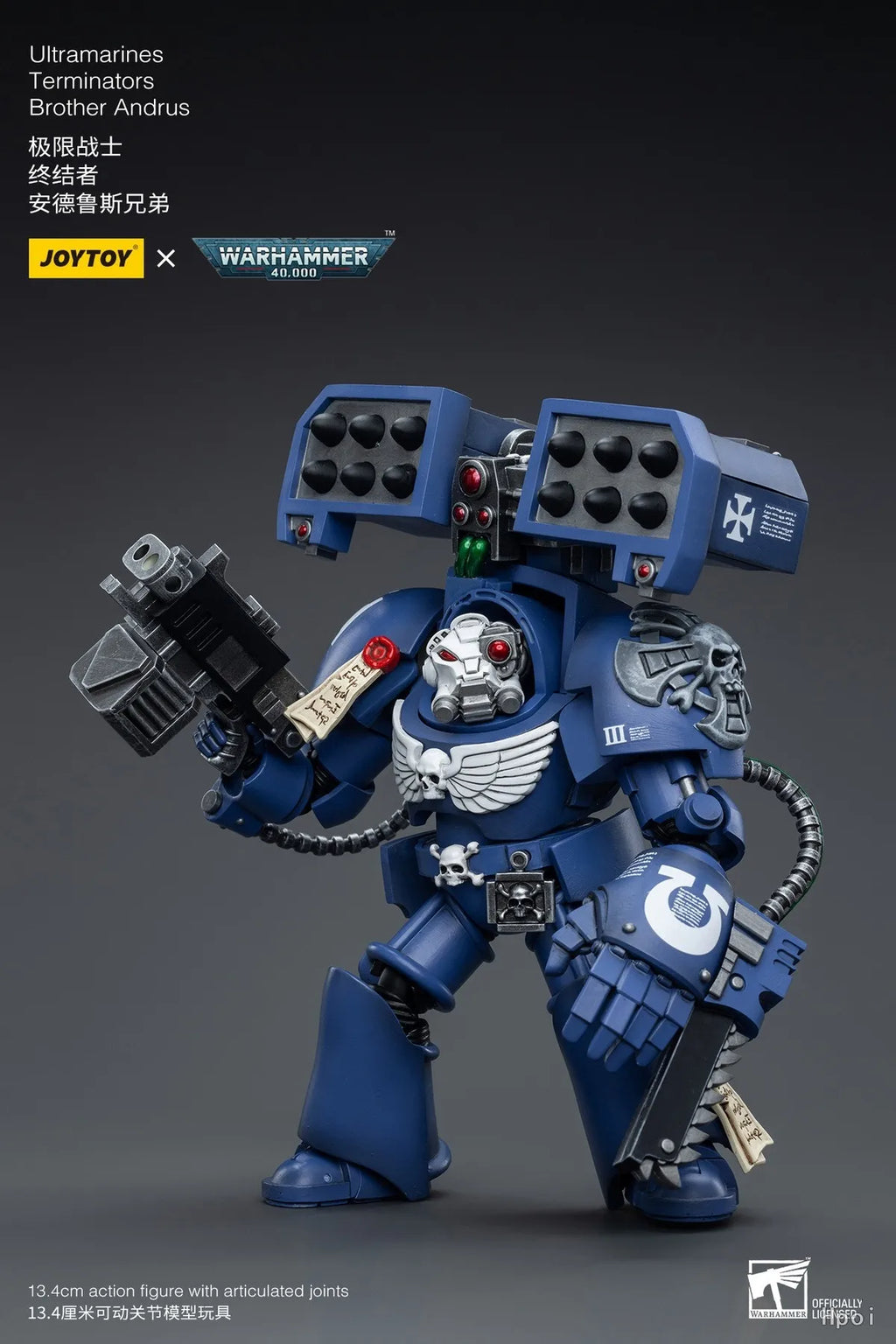 【UA】JOYTOY  Warhammer 40K  Scale 1/18 Action Figures Ultramarines Terminators Brother Andrus Models Toys Gifts