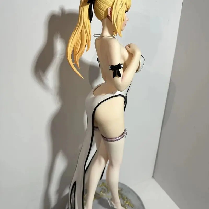 55 cm große Fate Grand Order Altria Pendragon Anime-Mädchenfigur in voller Kleidung, Modellstatue, Jungen-Sammlerstück, Schreibtischdekoration, Ornament, Spielzeug