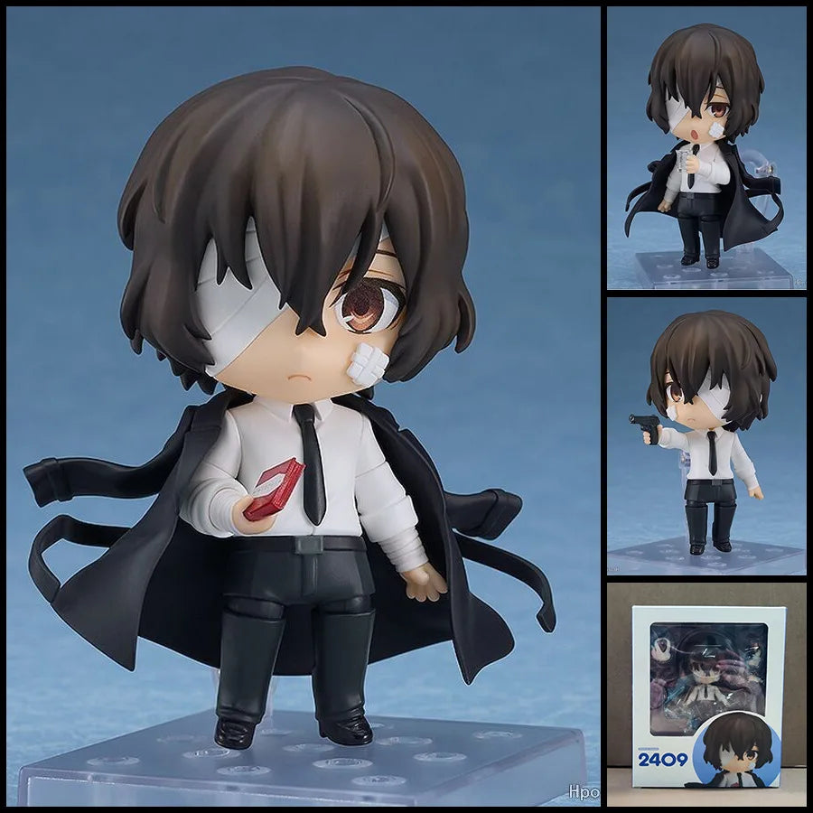 Nendoroid Bungo Stray Dogs Action Figure PVC Q Version Edogawa Ranpo 2348 Chuya Nakahara 676 Dazai Osamu 657 Model Toys For Kid