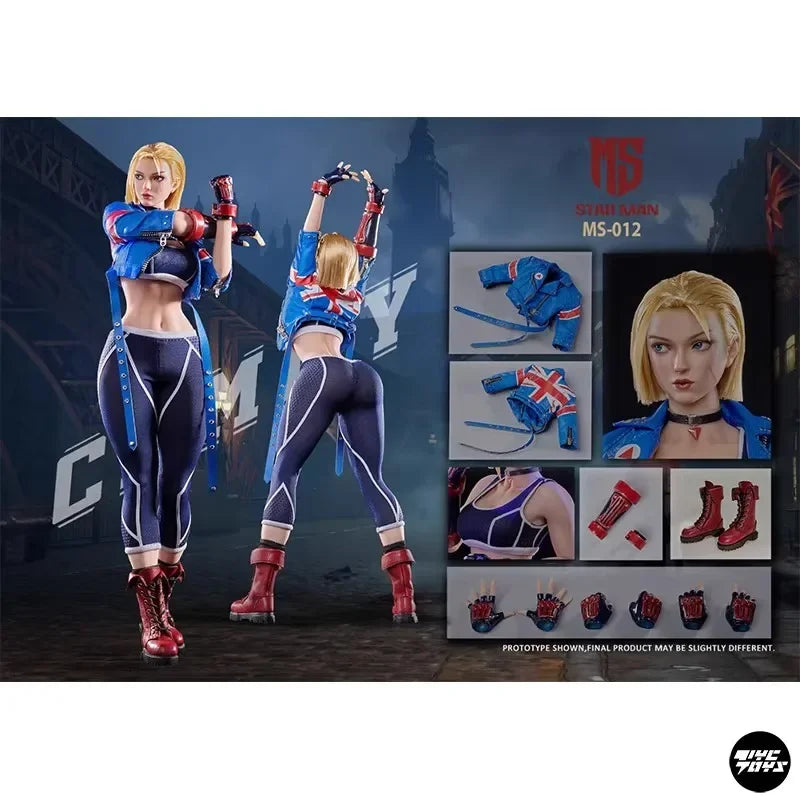 2025 New Stock Starman Ms-012 Scale Female Soldier 1/6 Blue Bee Brand New STREET FIGHTER 6 Cammy White Soldier Model Toys
