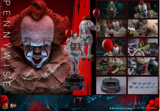 MMS555 1/6 Scale Collectible Figure It Pennywise Classic Horror Movie Clown Full Set 12Inch Men Soldier Action Figure