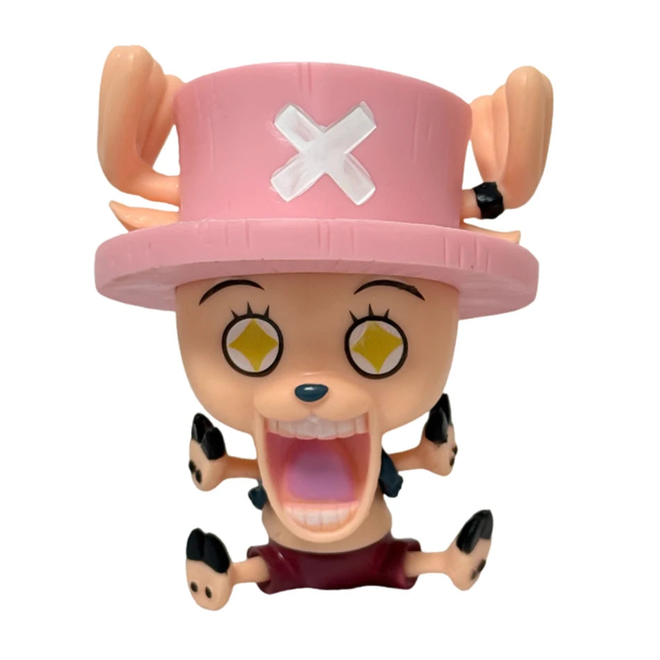 Anime One Piece Figure 17 Styles Zoro Luffy Sanji Ace Robin Nami Frank Usopp Brook Chopper PVC Decoration Figural Model Toy Gift