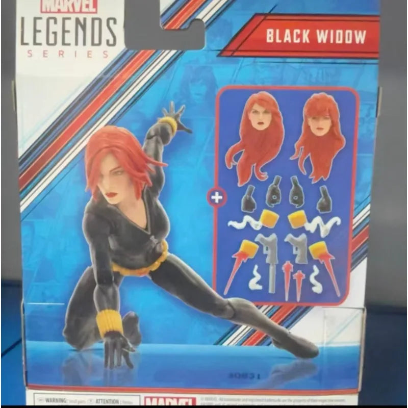 Original Hasbro Marvel Legends Series BLACK WIDOW Anime Figure Toy Collection Model