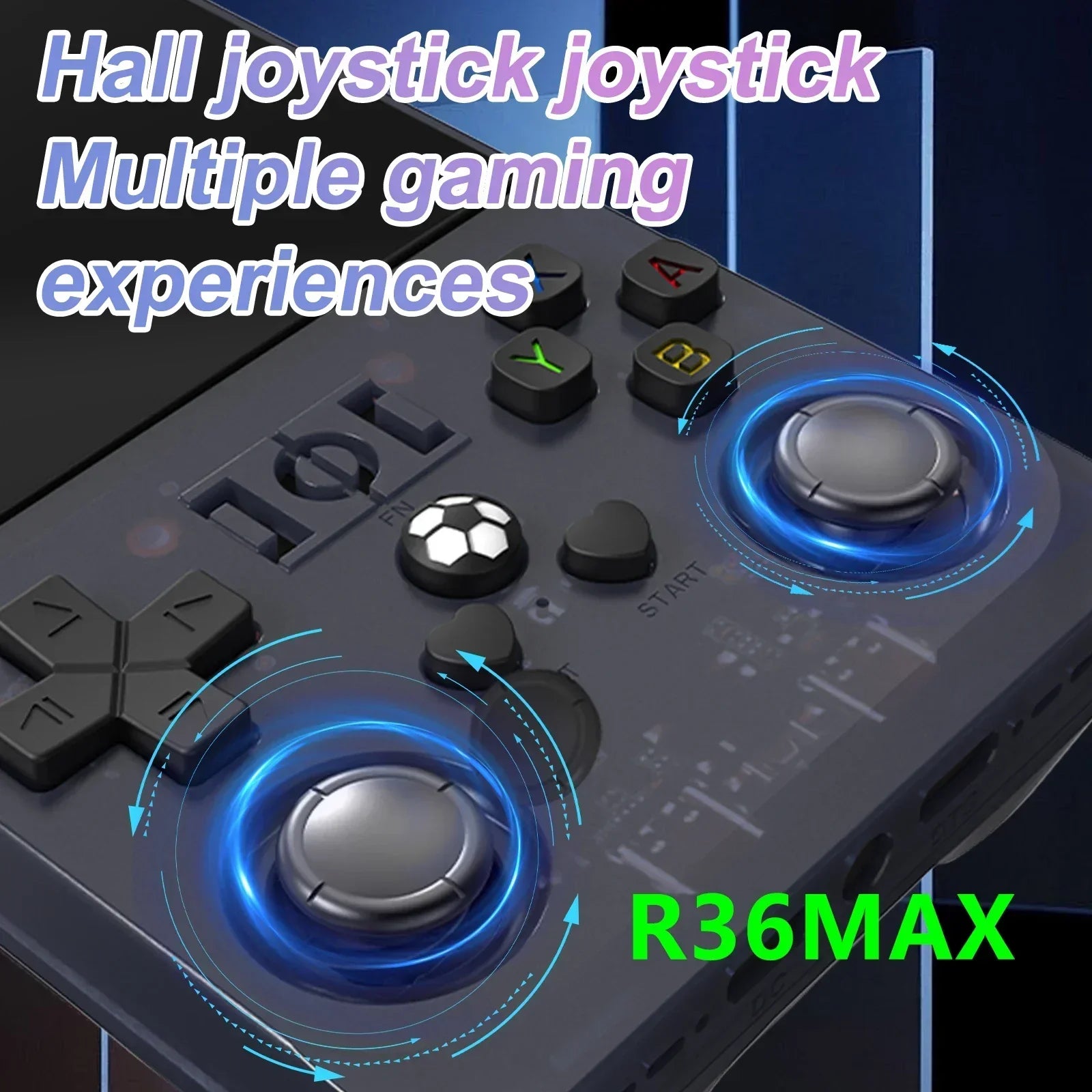 R36MAX Игрална конзола 64GB 128GB 18000+ ИГРИ Linux система 4.0-инчов K36 срещу R36S 3.5-инчов джобен видео плейър. Не е необходимо изтегляне.