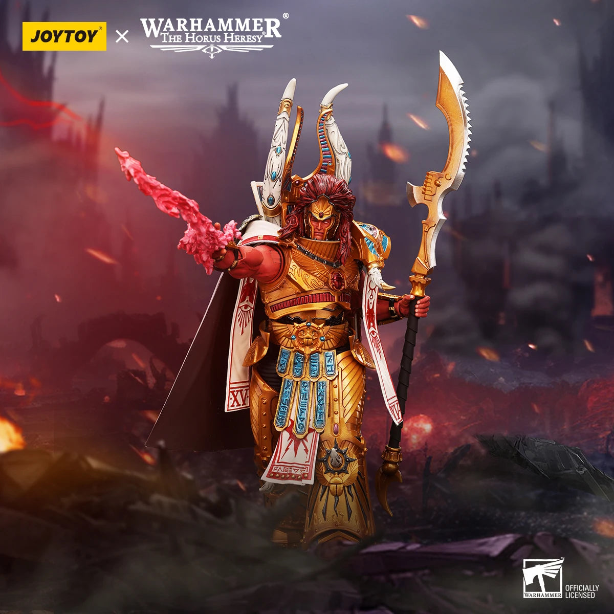 JOYTOY Warhammer 40k 1/18 Actionfiguren 22 cm Thousand Sons Magnus der Rote Primarch der XV. Legion