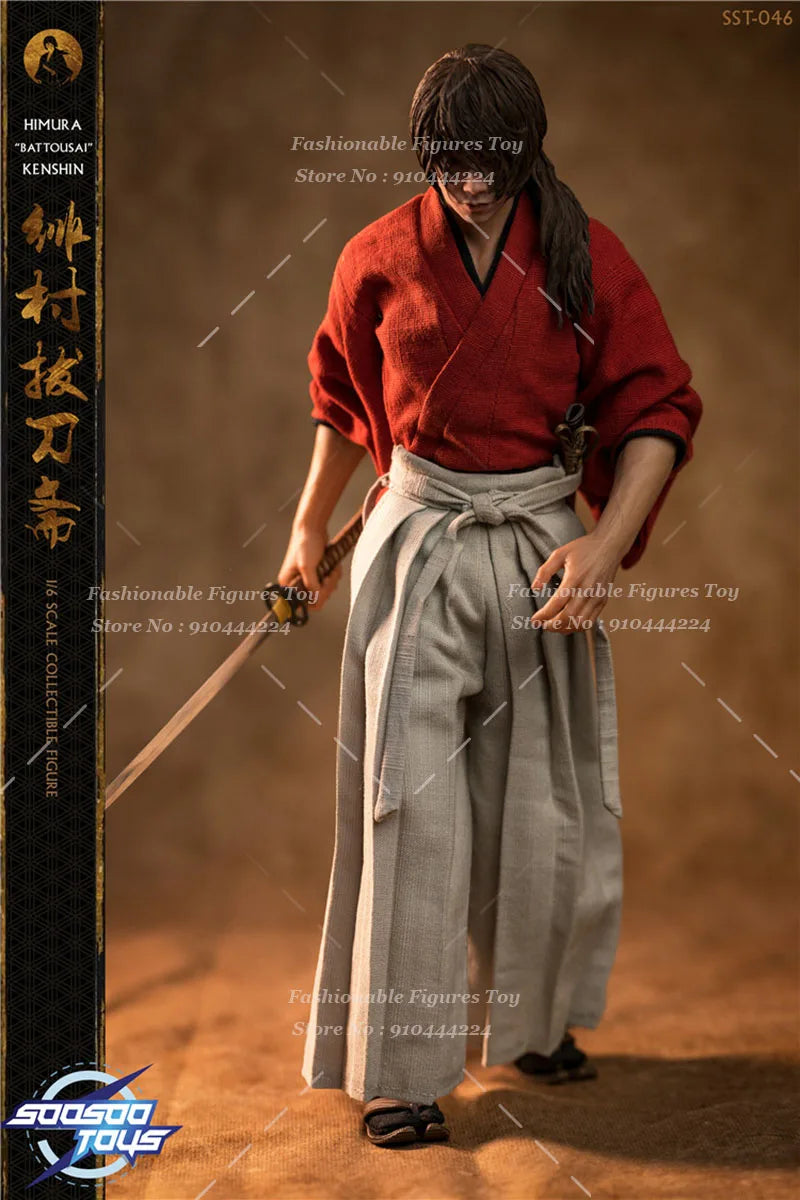 Soosootoys SST046 1/6 Men Soldier HIMURA KENSHIN Classic Japanese Samurai Full Set 12Inch Action Figure Model Toys Collection