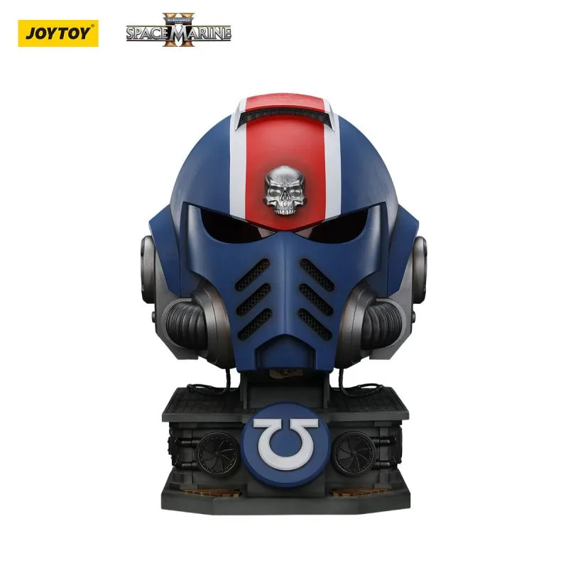 JOYTOY Warhammer 1:1 Wearable Ultramarines Lieutenant Titus MKX Helmet Action Figure Adjustable Inner Padding LED Light Model To