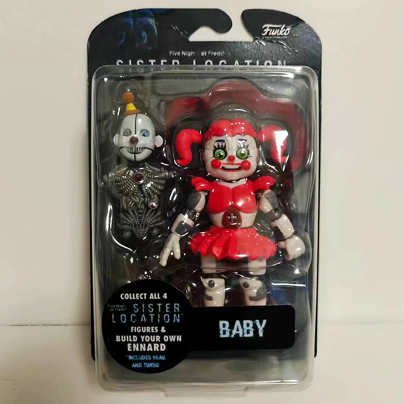 FNAF Sister Location Figures 5 Inch Action Figure Funtime Freddy Foxy Ballora New Arrivals Collectible Toys for Fans