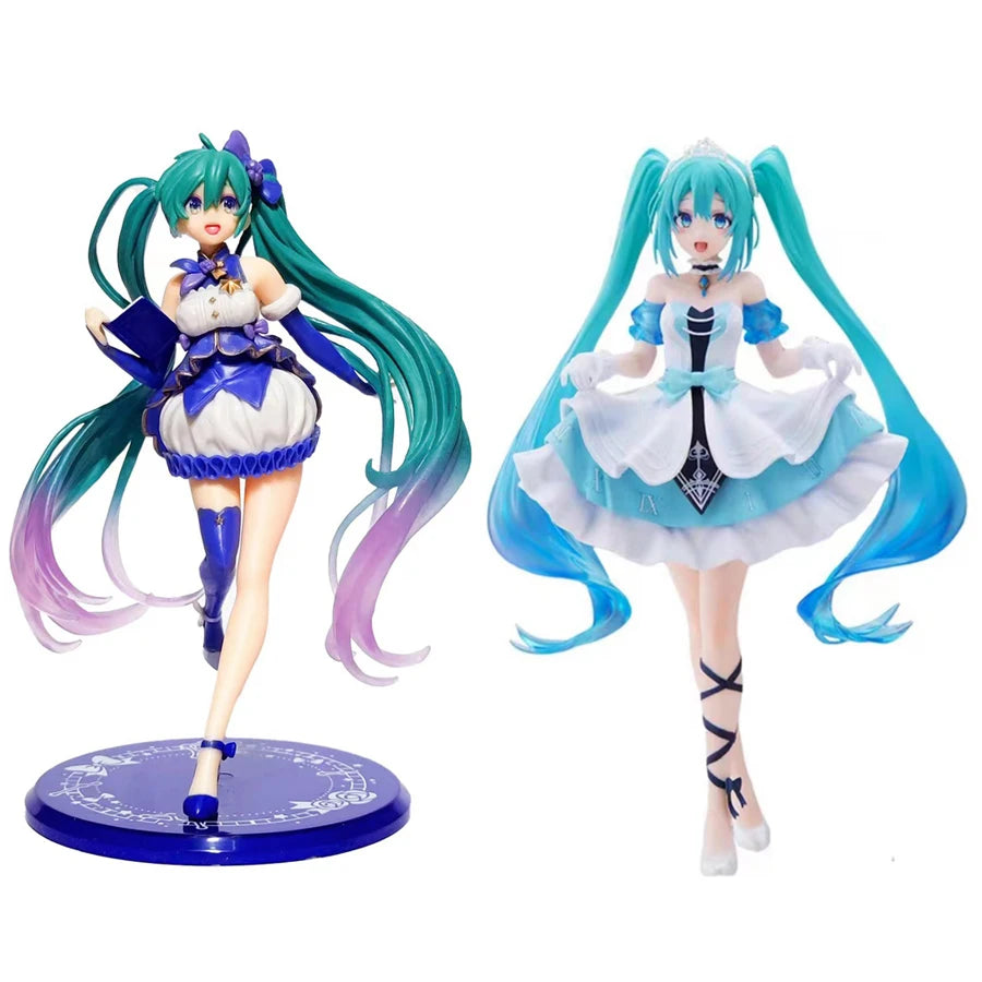 Anime Hatsune Miku figure Virtual Singer Manga Statue Figurines Model Toys computer desk cake decoration kawaiii toy gift