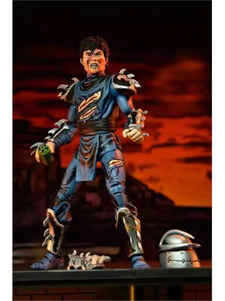 NECA 54289 Toys Teenage Mutant Ninja Turtles Mirage Comics Action Figure Battle Damaged Shredder 18 cm Original Doll Model Gift