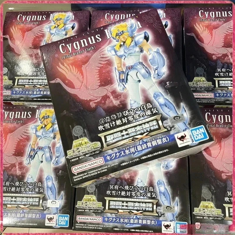 Original Bandai Saint Seiya EX Saint Cloth Myth Final Glacier White Bird Cygnus Bewegliche Figur Spielzeug Geschenk