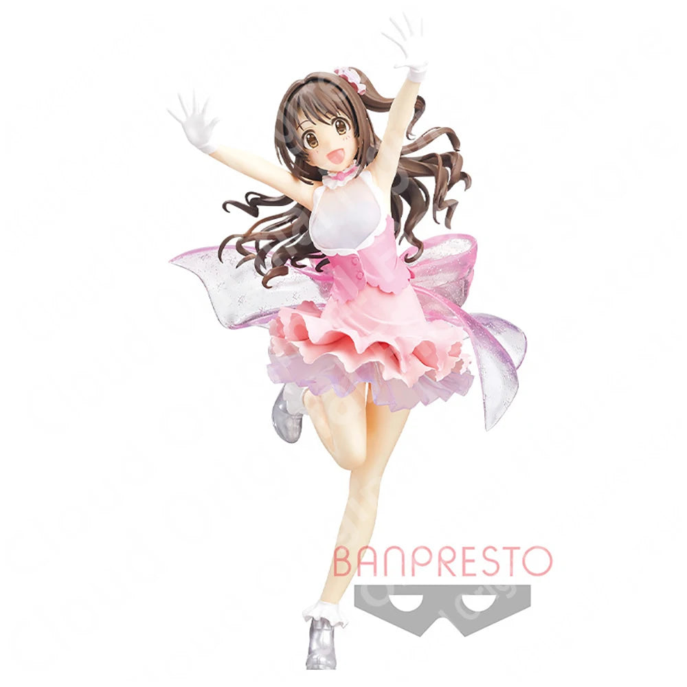 In Stock Original Banpresto THE IDOLMASTER Shimamura Uzuki Stage Bye Stage PVC 22cm Action Figure Model Toys Hobby