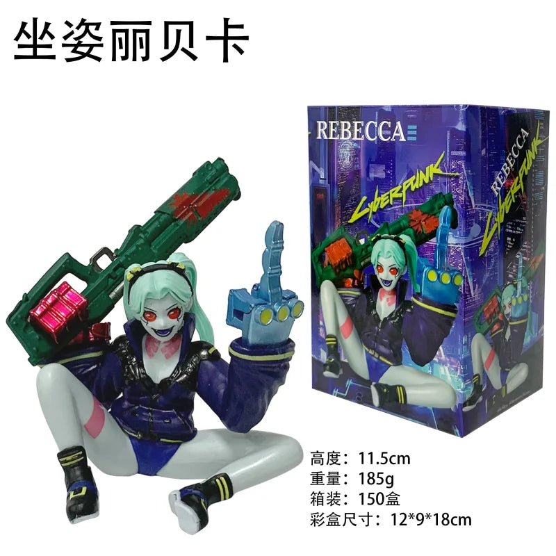 18CM Аниме игра Cyberpunk: Edgerunners Lucy Фигура Изправена Аниме Модел Играчка Подаръчна Колекция Aciton Фигура PVC