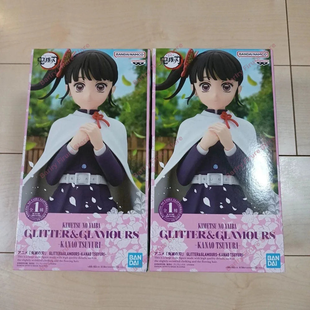 Original Genuine In Stock Boxed Figure BANPRESTO GLITTER & GLAMOURS Demon Slayer 22cm Tsuyuri Kanao Anime Figure Model Boxed Toy