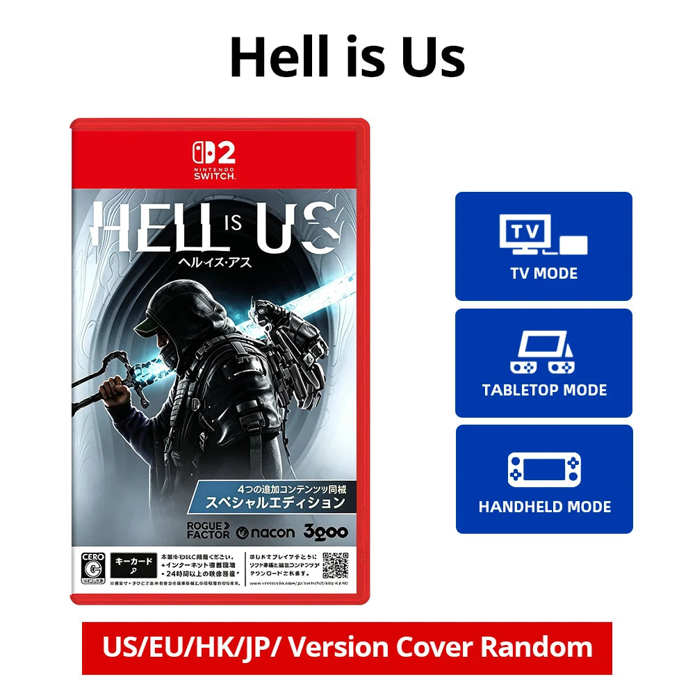 Hell is Us- Nintendo Switch 2 Game Card Games Cartridge Physical Card support TV Tabletop Handheld Modes
