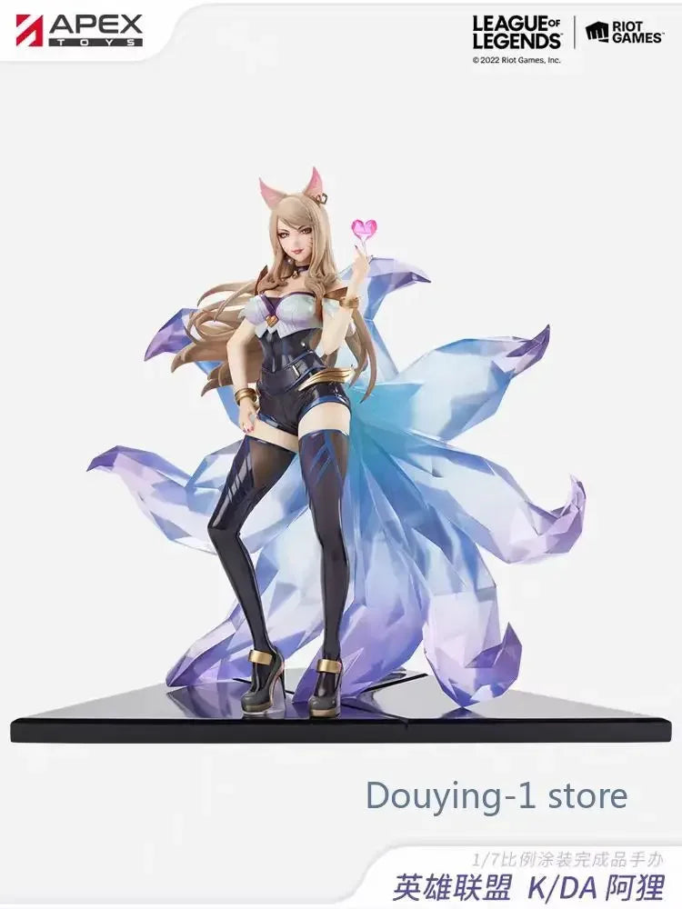 APEX Ahri LOL Nine-tailed Fox KDA Anime Action Figure Model Toy Collection Gift in Stock