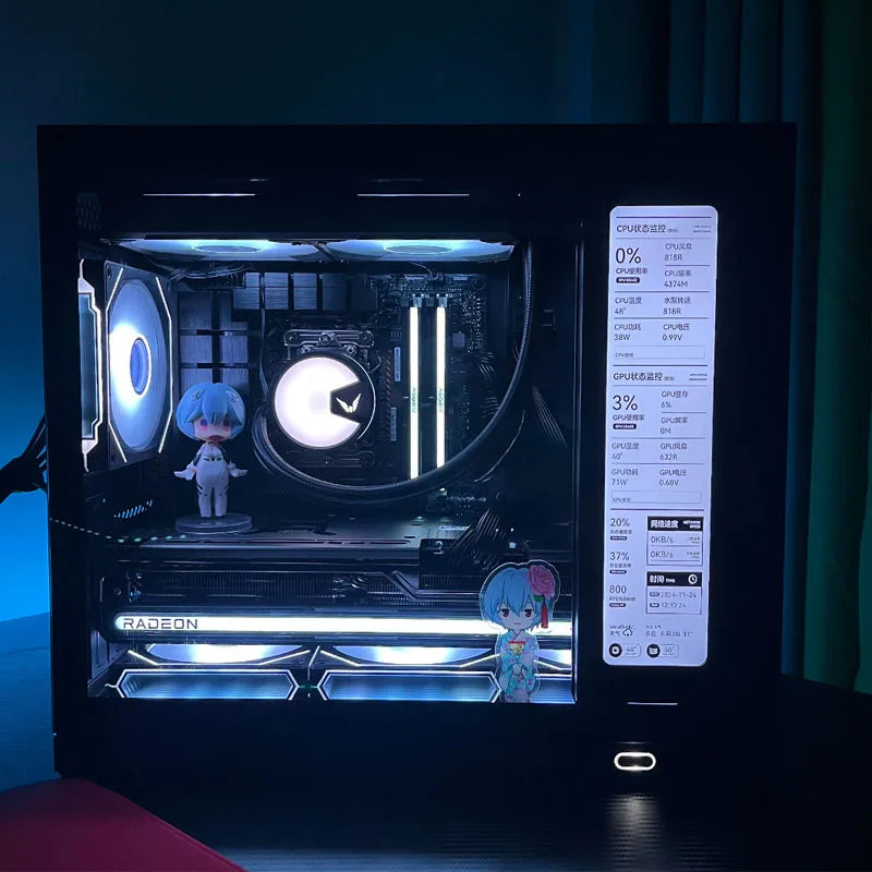 12.6 Inch Aida64 IPS LCD Monitor Ultrawide PC Secondary For CPU GPU Chassis water tank game secondary screen Mini Display