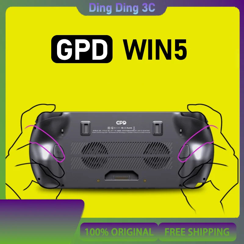 in stock New GPD Win5 7" 120Hz 1080P LTPS Screen Handheld Gaming Console AMD395 M.2 2280 SSD Windows11 RGB Ergonomic Handheld