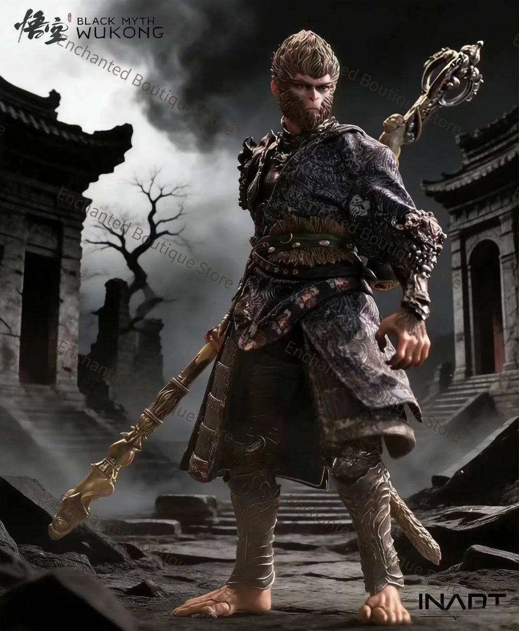 【In Stock】 INART Black Myth Wukong The Destined One in The Bronze Armor Set 1/12 Action Model Collectible Figure Toys