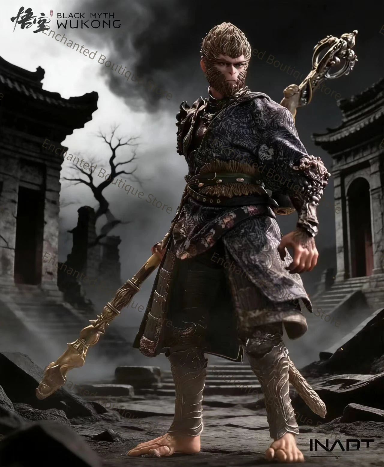 【In Stock】 INART Black Myth Wukong The Destined One in The Bronze Armor Set 1/12 Action Model Collectible Figure Toys