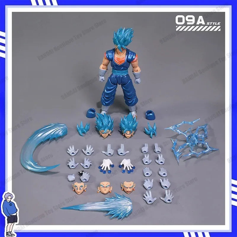 YG-MW Studio OC Toys Super Saiyan Vegetto Action Figures Dragon Ball SHF Super Saiyan SSJ Vegetto Son Goku Vegeta 3.0 Body
