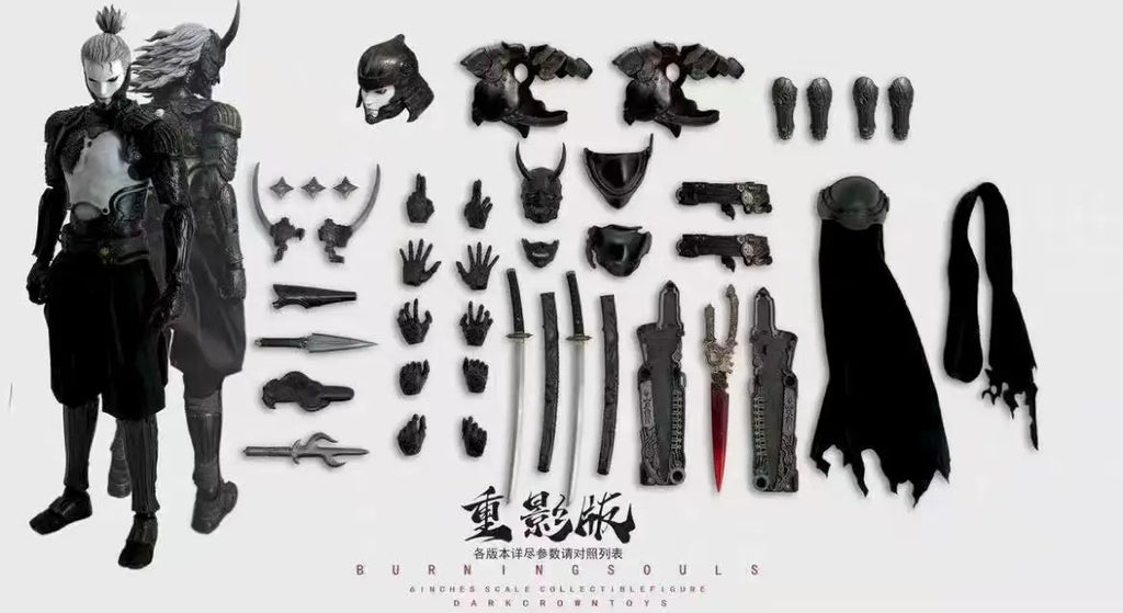 【Original】Darkcrowntoys Dark Crown BURNINGSOULS Ghost Version 1/12 Action Figure Model Toy