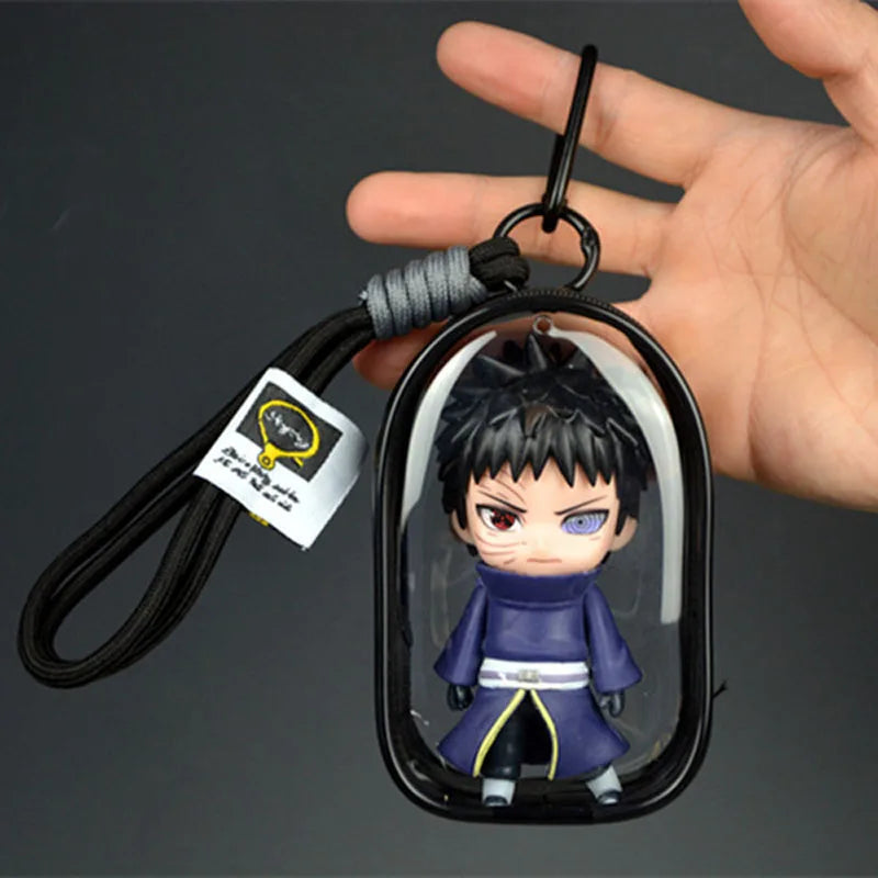i NEW Naruto Uchiha Obito Itachi Uchiha Naruto Uzumaki Kakashi Keychain Pendant Doll Model Backpack Decor Collection Cartoon Toy