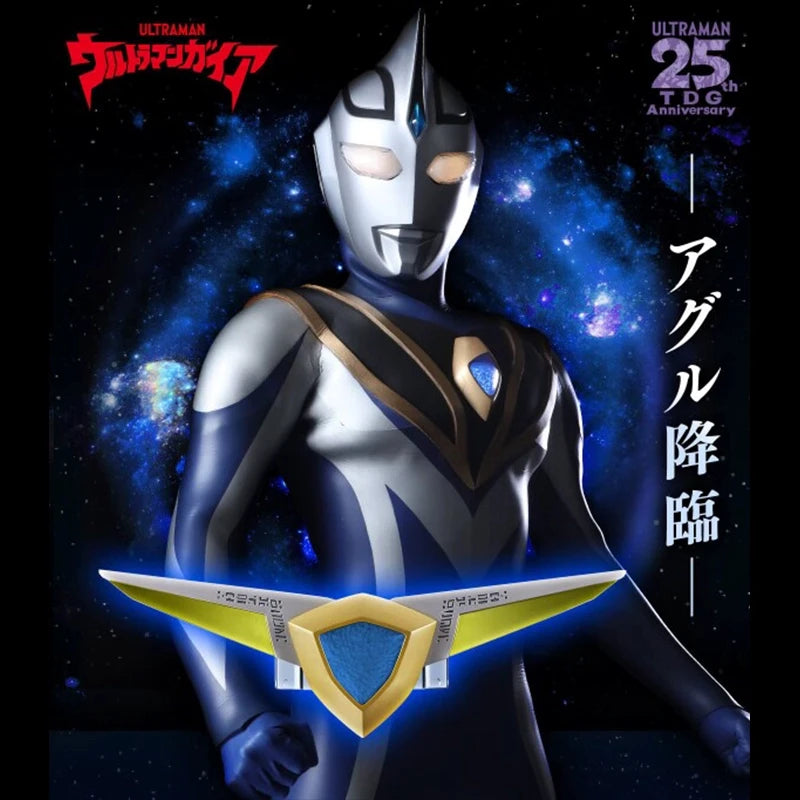 Original Bandai Pb Ultra Reproduction Gaia Ultraman Aguru Ur Blue Bracelet 25th Anniversary Collection