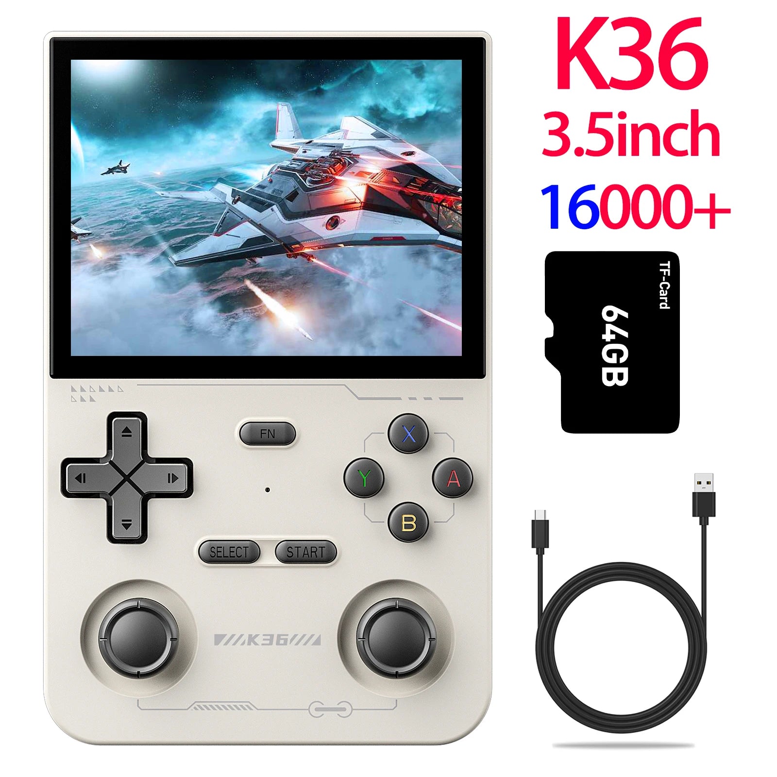R36MAX Игрална конзола 64GB 128GB 18000+ ИГРИ Linux система 4.0-инчов K36 срещу R36S 3.5-инчов джобен видео плейър. Не е необходимо изтегляне.