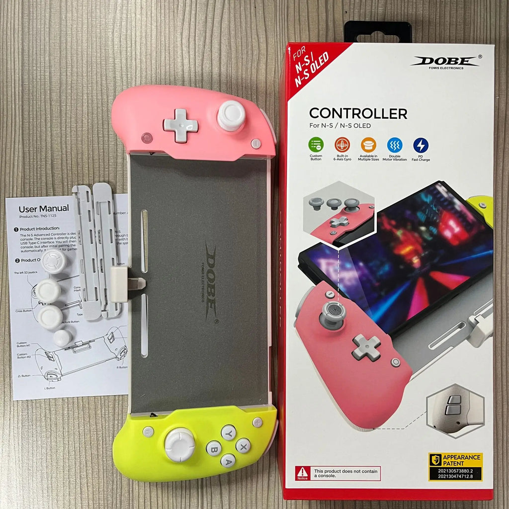 Plug and Play for Nintend Switch OLED In-line Handle Suitable 6-Axis Gyro Joypad for N Switch OLED Console Gamepad TNS-1125