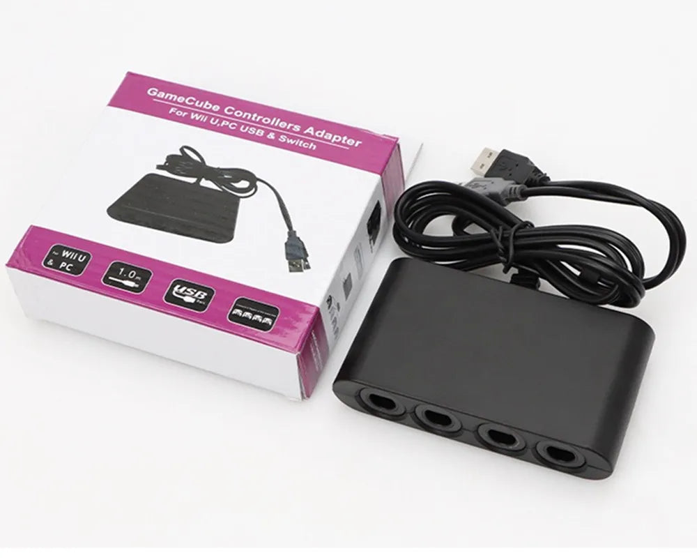 4 Ports Game Converter for GameCube GC Controller USB Adapter for Nintend Switch NGC/Wii u/PC Star Fighting Support Dropshipping