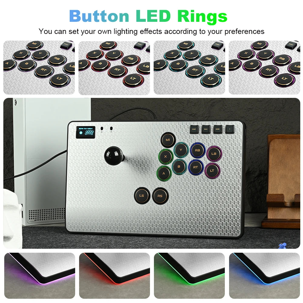 Haute42 C-AS Magnetic Aluminum Alloy Arcade Fight Stick Hitbox Controller For PC/PS4/PS5 Joystick Arcade Hitbox FightStick