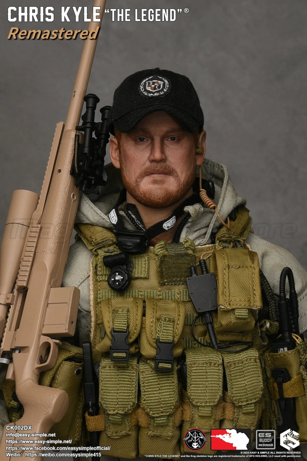 【MT】EASY SIMPLE ES CK002R/DX Version American Sniper Chris Kyle 1/6 Action Figure Model Toy Gift