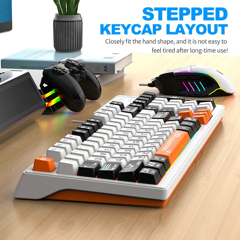 K-snake KM800 Pro kabelgebundenes Gaming-Tastatur- und Maus-Set Desktop-Computer Notebook Home Office beleuchtet USB