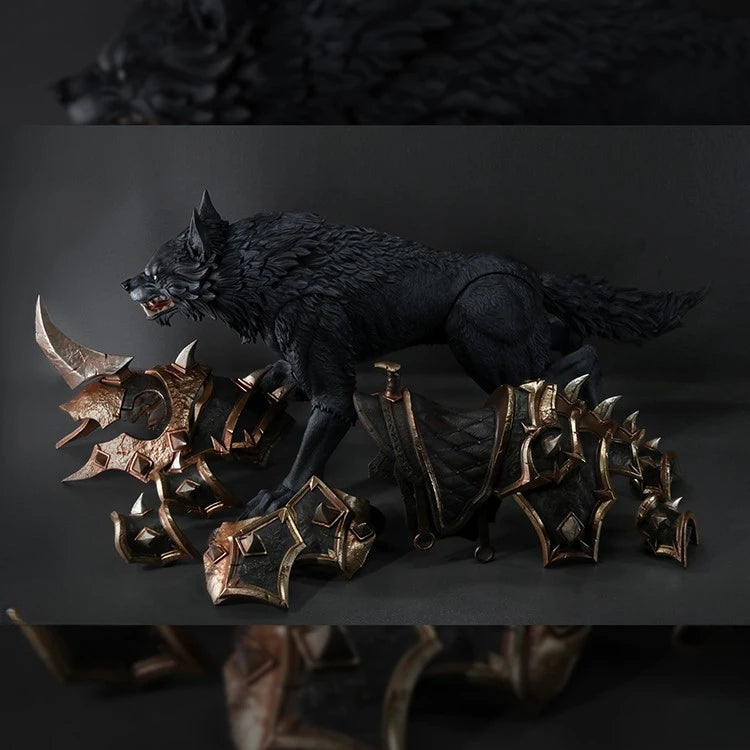 FISHTOYS 1/12 Scale Wolf of Glory Orc Commander Mount King of The Wilderness Anime Figurine Joint Movable Model Gifts