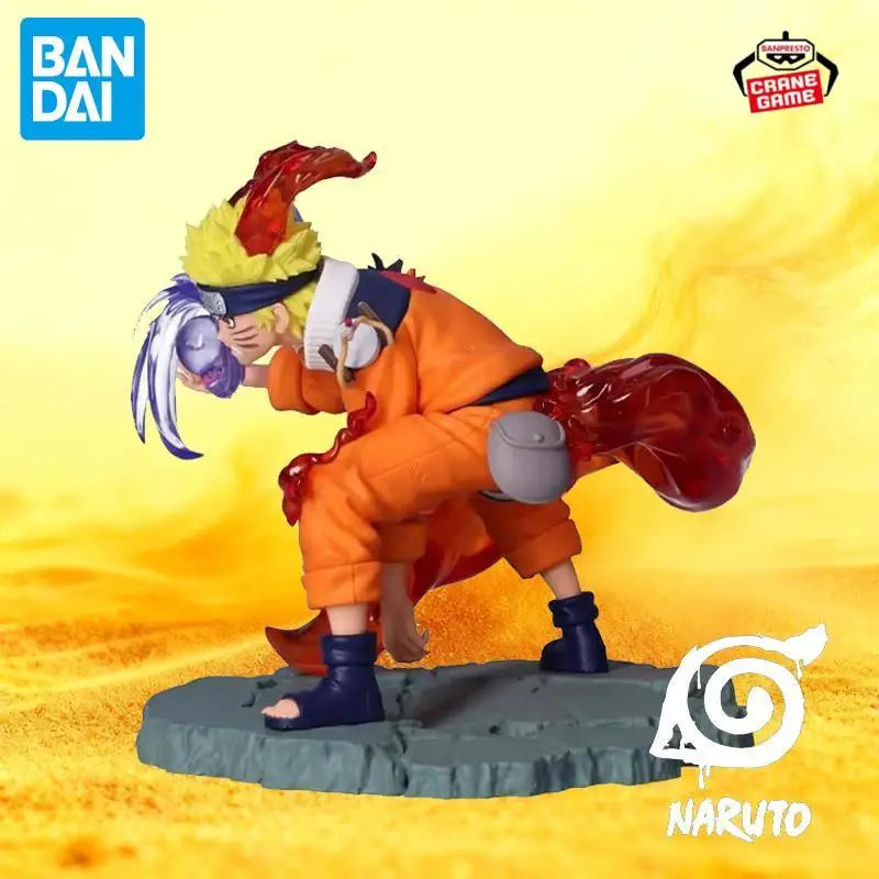 In Stock Bandai Original Uzumaki Naruto Figures Brand New Anime Action Model Cartoon Doll Desktop Ornaments Toys Festival Gifts