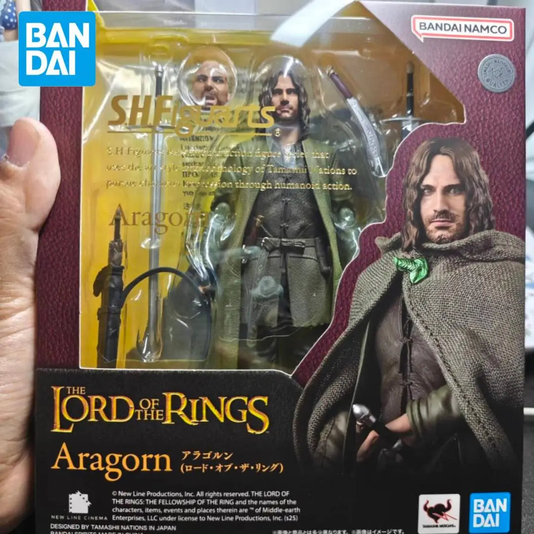 Bandai S.H.Figuarts Lord Of The Rings Action Figures Set Aragorn Frodo Baggins & Gollum Premium Collectible Model Toy Gift