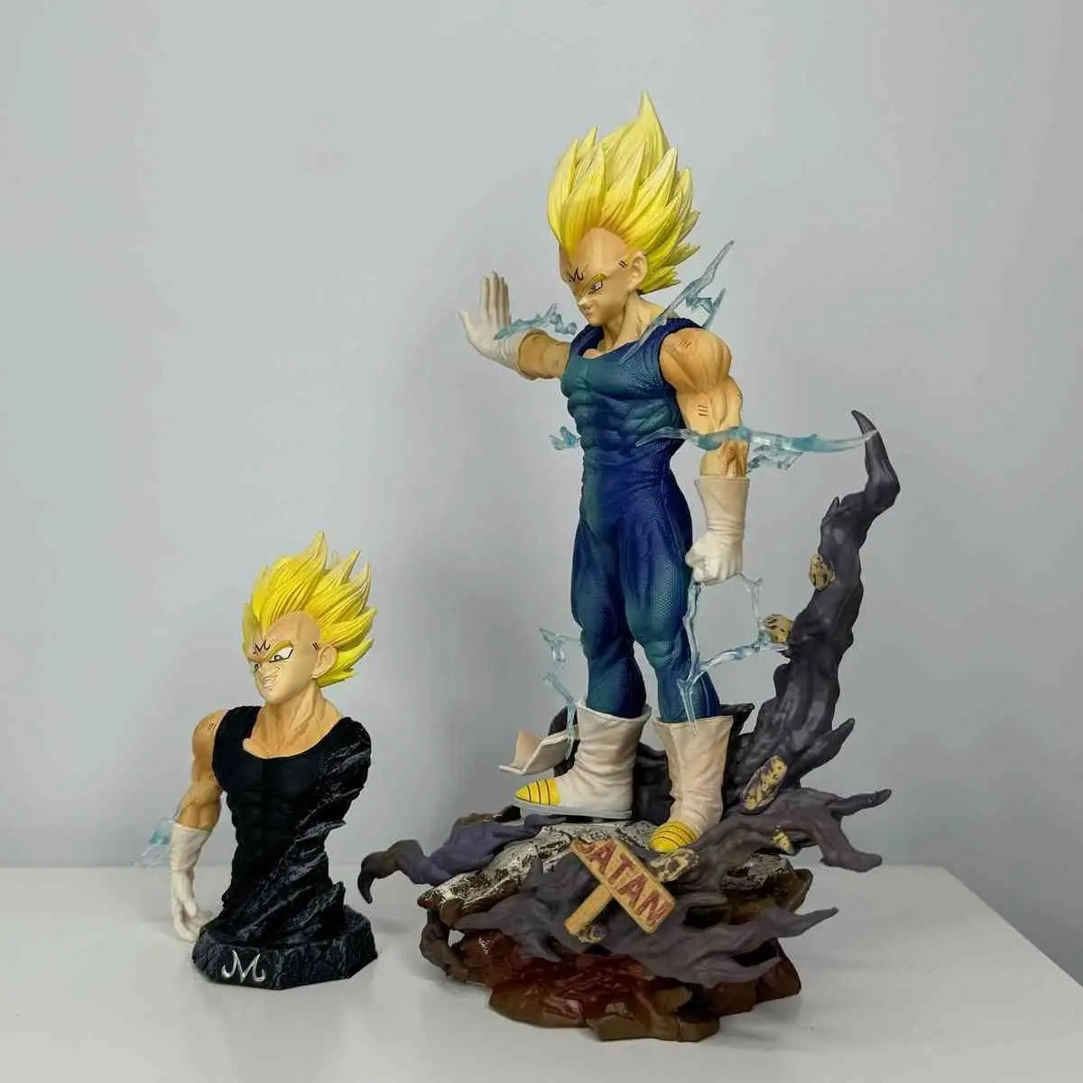 Dragon Ball Z Figur Majin Vegeta Anime Figur 22cm PVC Actionfiguren Dekoration Sammlung Modell Spielzeug Kinder Weihnachtsgeschenke