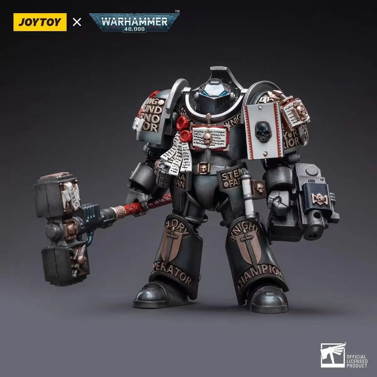 [IN STOCK] JOY TOY 1/18 Action Figures 40K Grey Knights Grand Master Voldus Caddon Vibova Anime Game Model Gift