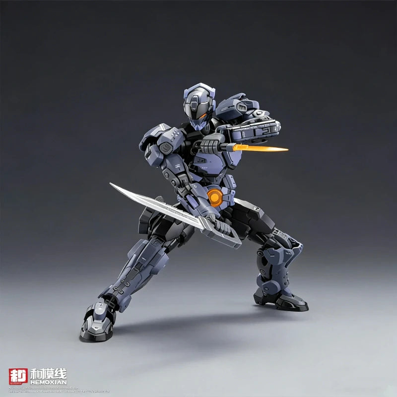Hemoxian Over Zero 1/10 Baki Boxer Assembly Mecha Model Kit  Action Figure With Water Decals Collectible Toy Ornament Boy Gift