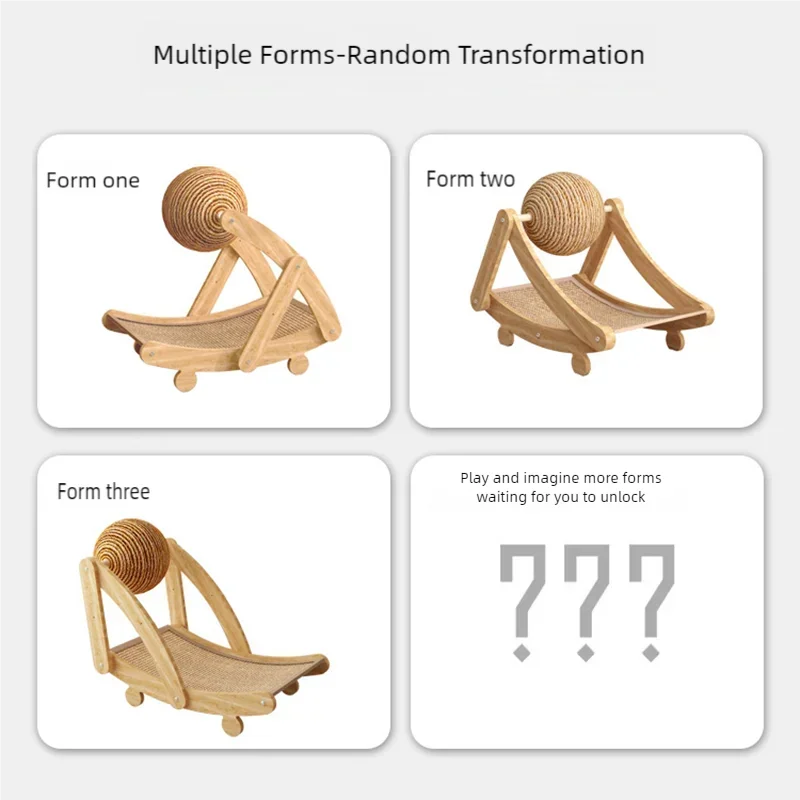 Durable Vertical Cat Scratcher With Sisal Ball Sisal Cat Sofa Resistant No Crumbs For Kittens Indoor Cats Pet Claw Grinding Toy