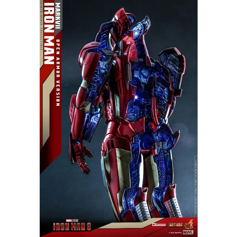 New Original Hot Toys Marvel IRON MAN MARK 7 OPEN ARMOR VERSION DS004 Action Figures Toys Gifts Collection