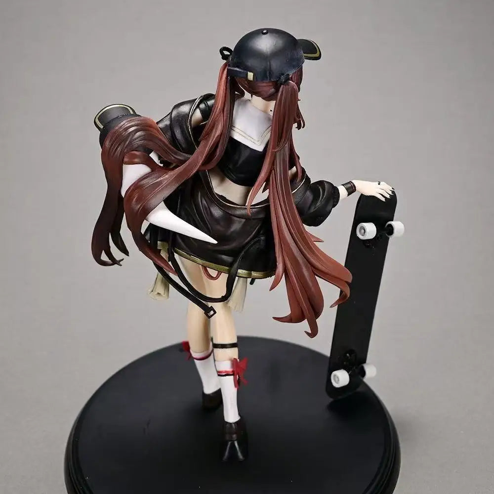 Hot Anime Genshin Impact Figures Gk Hu Tao Action Figures Skateboarding Trendy Clothes Pvc Model Collection Toys Birthday Gifts