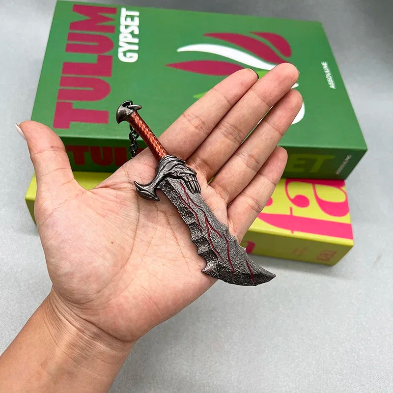 13 см реплика на играта God of War, остриета на хаоса, метално оръжие, модел на Кратос, екшън фигурка, аксесоар, колекционерска декорация, подаръчни играчки