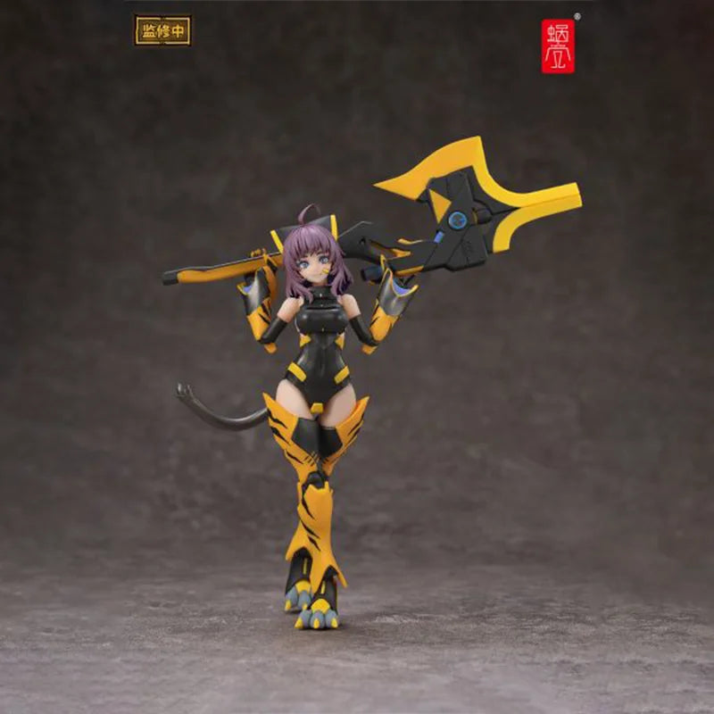 【100%original】Snail Shell TIGER-05-Kuhu Collection Series Model Cartoon Character Garage Kit Action Figure Gifts Toys Model