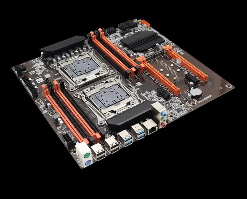 MOUGOl X99 Dual CPU Gaming Motherboard Set lntel Xeon E5 2680 V4&DDR4 64GB (4*16GB) LGA2011-3 M.2 NVME for Server Computer Host