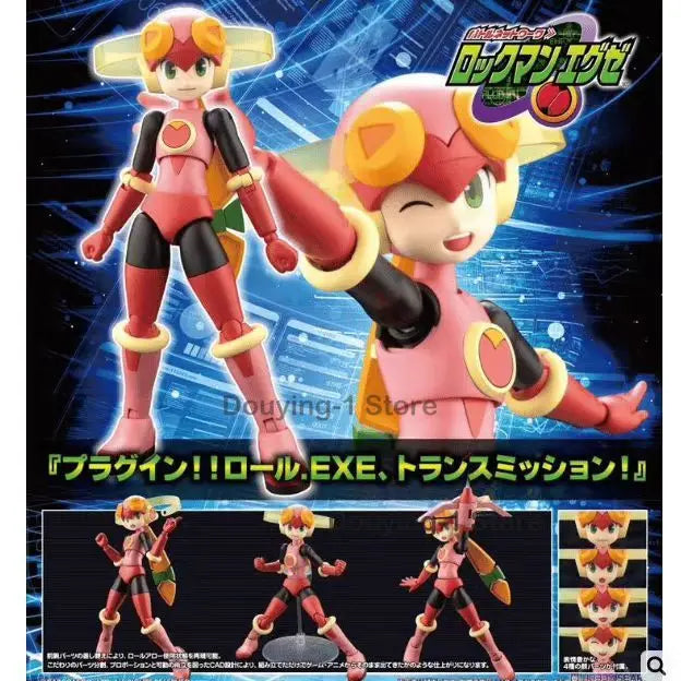 Spot   Limited Assemble Toy Rock Man Roll.EXE Non Scale Full Action Plastlc Model Kit Model Toys GiftsAction Figure An