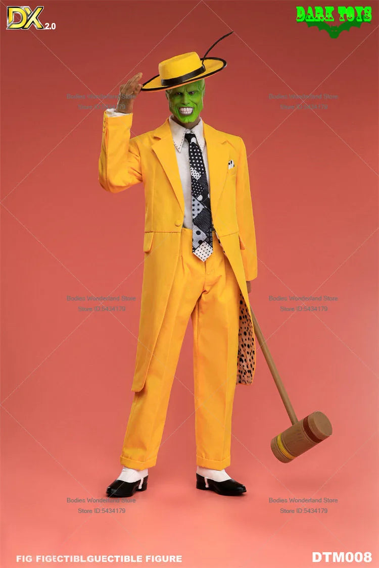 In Stock DARK TOYS DTM008 1/6 Scale Male Soldier Mask Jim Carrey Full Set 12inch Action Figure Doll Collection