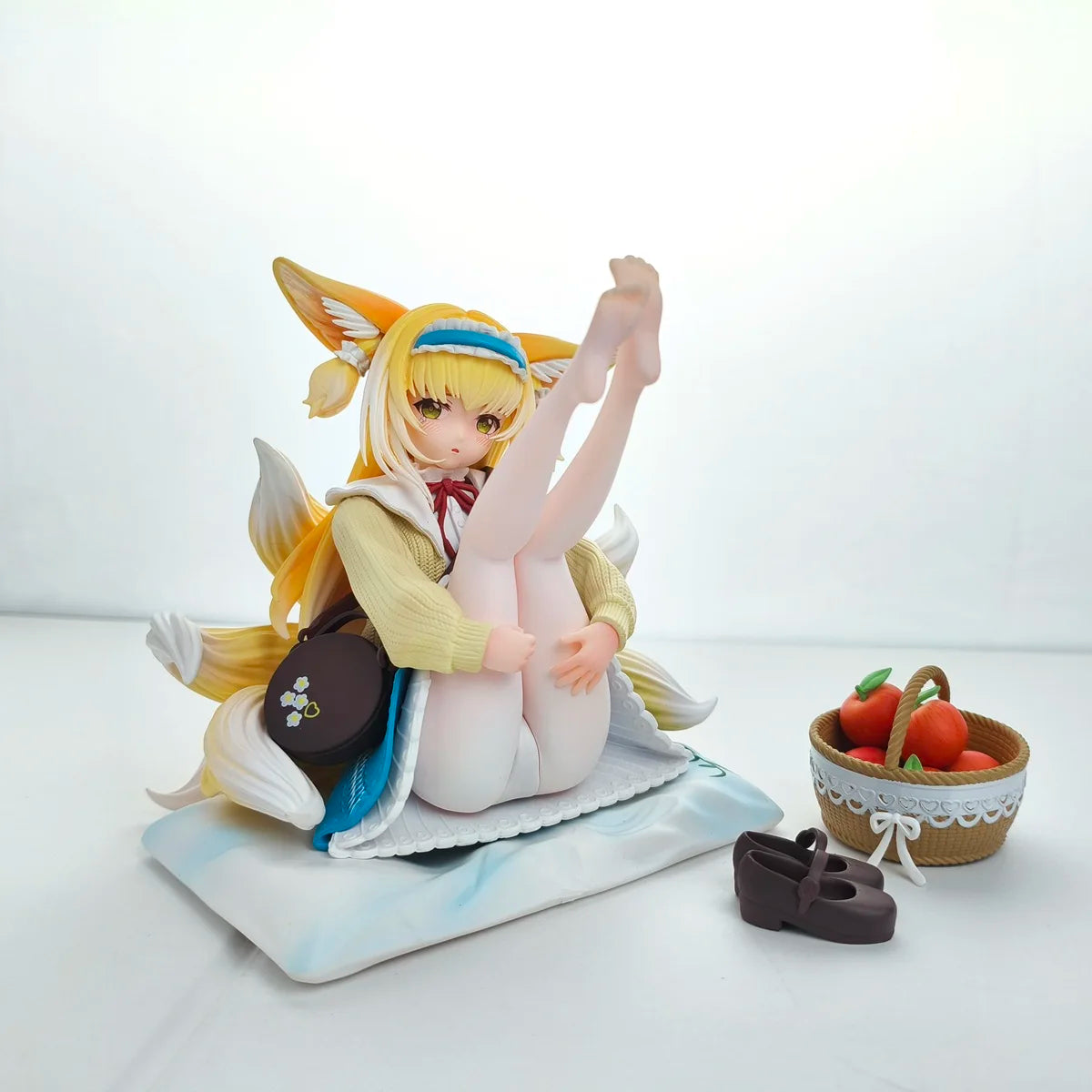 Arknights Figur Suzuran Nachmittagstee 13cm Anime Fox Girl PVC Actionfigur Spielzeug Spiel Statue Sammlung Modell Puppe Geschenke